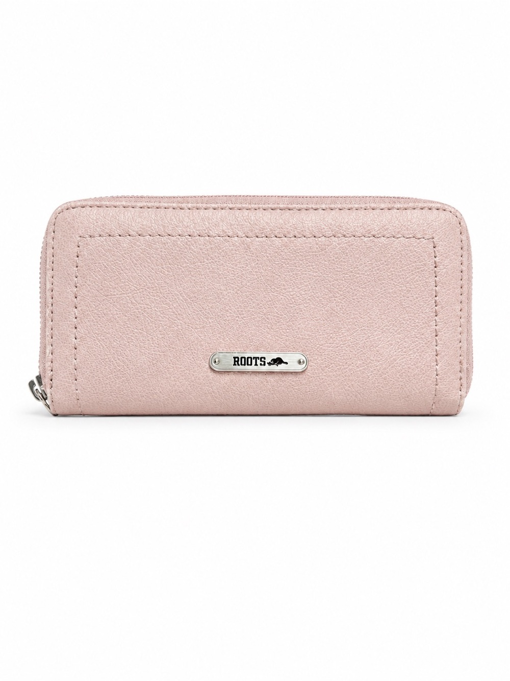 Roots Blush Pink Zip Around Continental Wallet